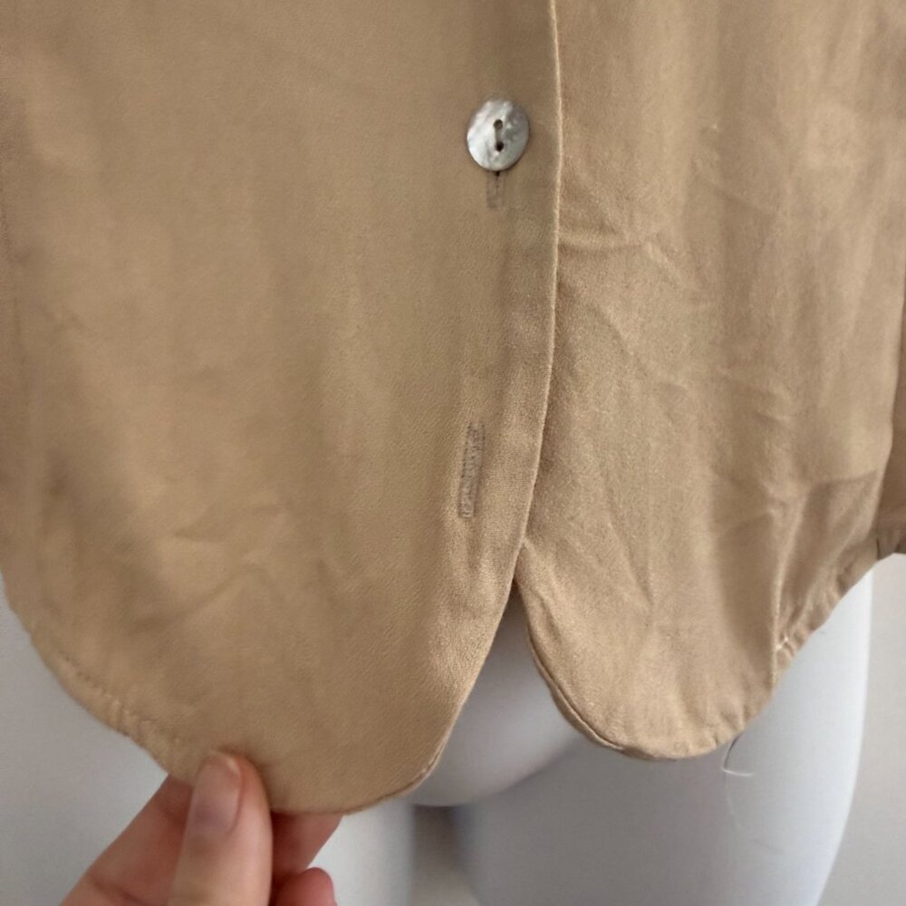 Vintage Notations Petite Button-Front Blouse | Sz 10P - Picture 8 of 9